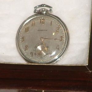1928 Hamilton Heavy 18kt White Gold Watch